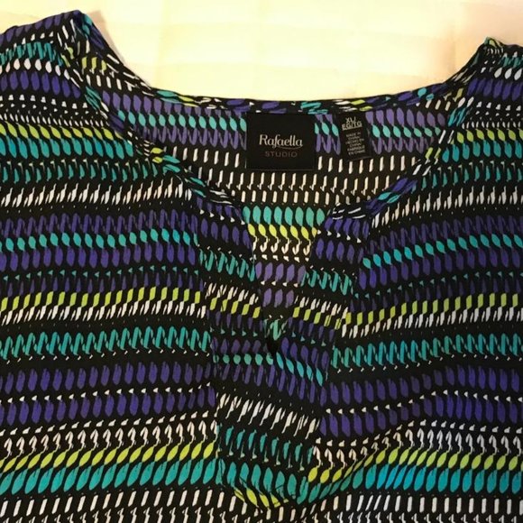 Poncho Style Blouse by Rafaella (NWOT) - Picture 7 of 7